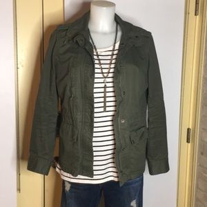 Love Tree- Green utility jacket